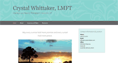 Desktop Screenshot of crystalwhittaker.com